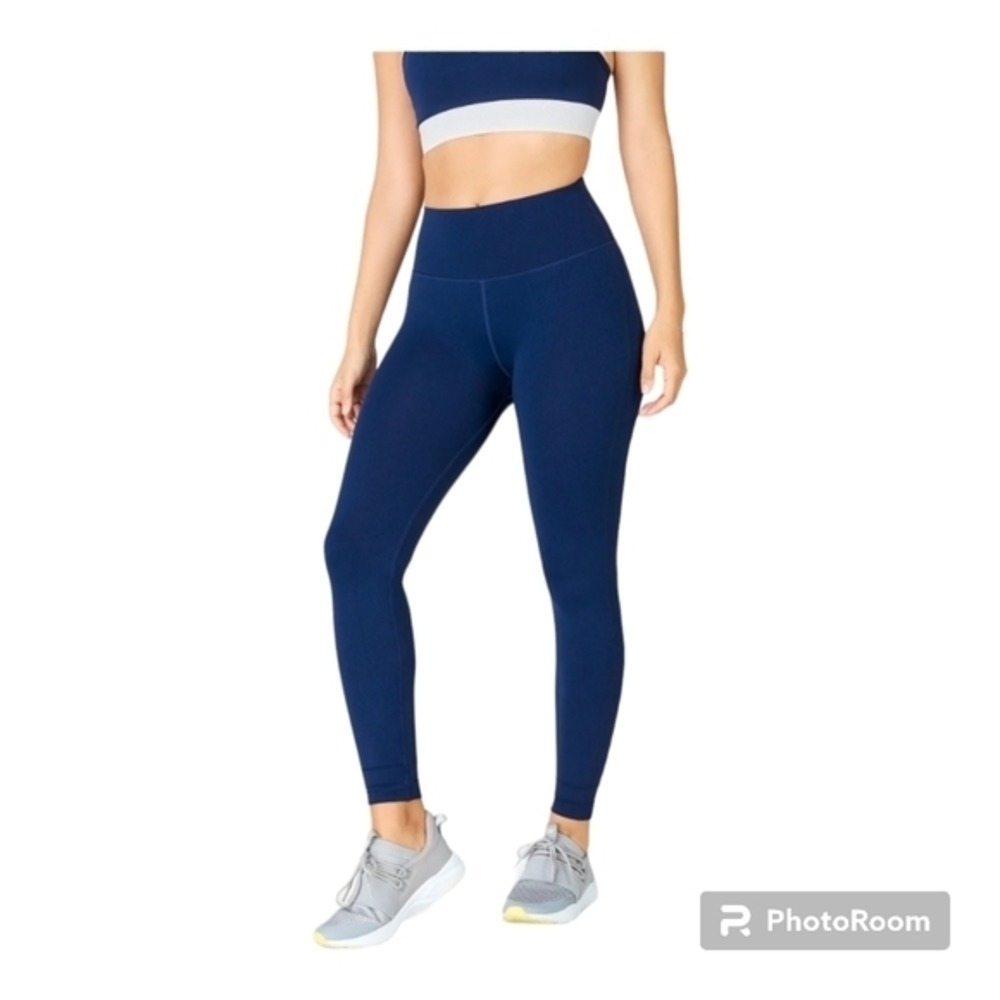 Fabletic's Sculpt knit leggings Size Large Excellent‎ Cond. Blue